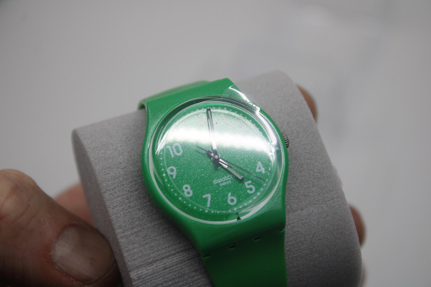 Vintage Gents Swatch 'Flaky Green' GG212, NEW OLD STOCK, Never Worn, working fine with original strap
