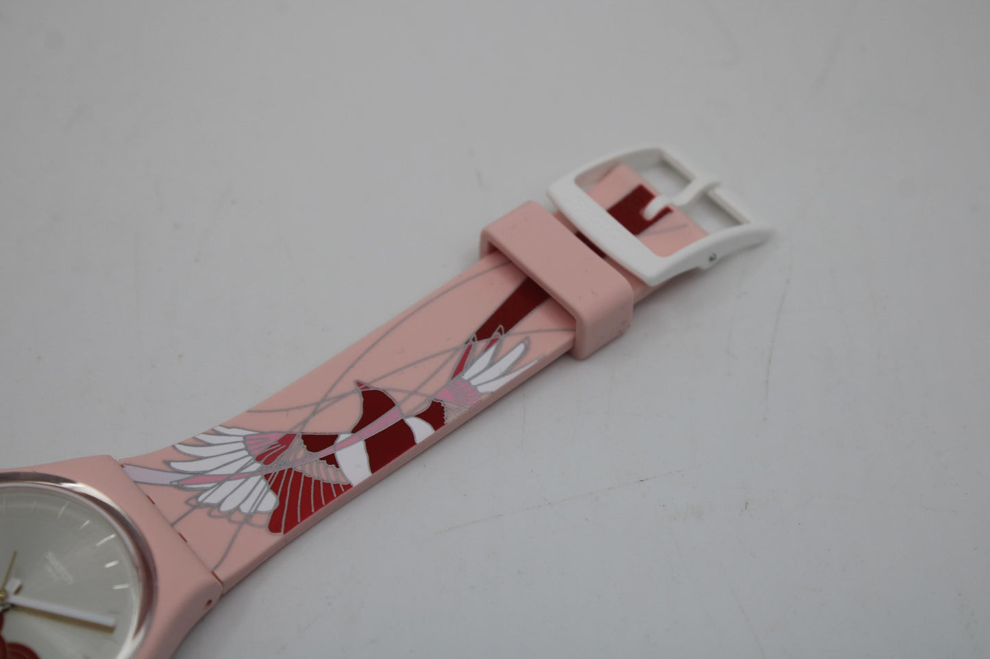 Vintage Gents Swatch 'Sweetheart Bird' SO31Z102, Chinese Valentine Special NEW OLD STOCK, working fine with original strap