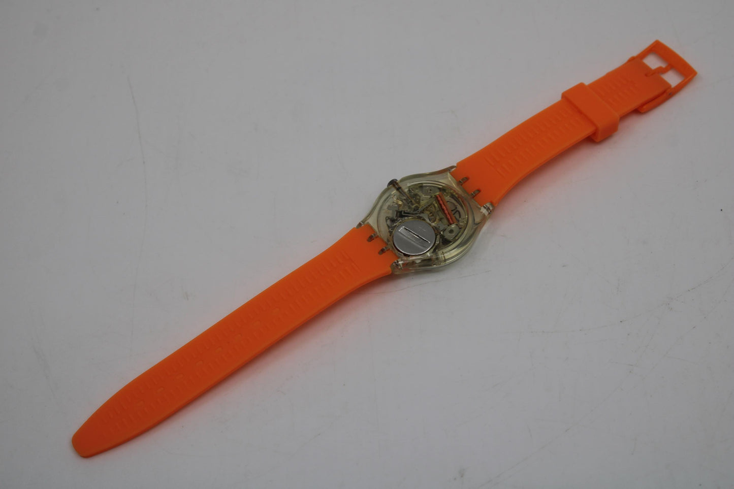 1992 Vintage Gents Swatch 'Scribble' GZ124, MINT condition, working fine with a new, unused silicone strap