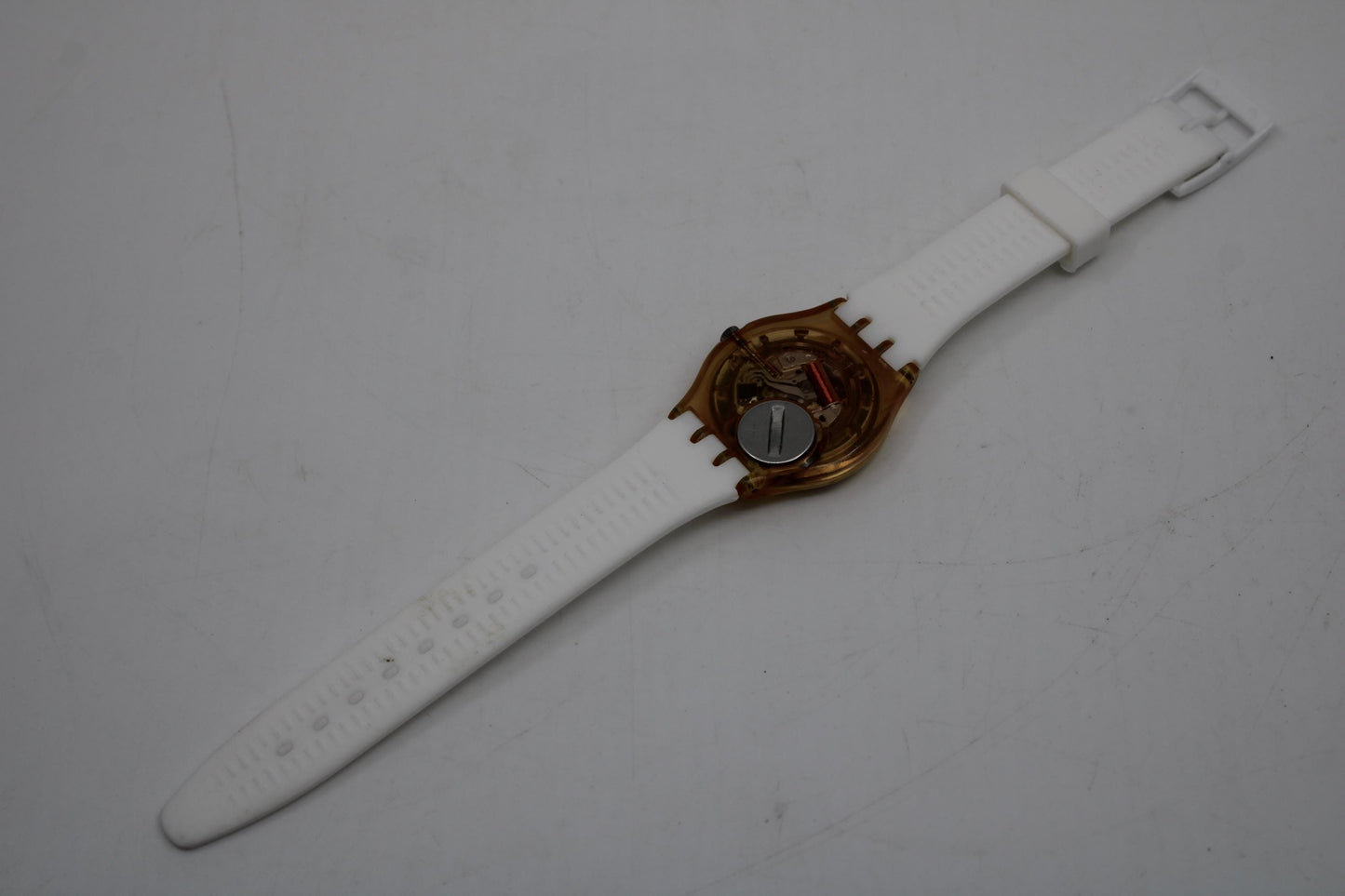 1993, Vintage Gents Swatch, 'Masquerade', GP105, NO box, in a used condition, working fine, with a brandnew strap