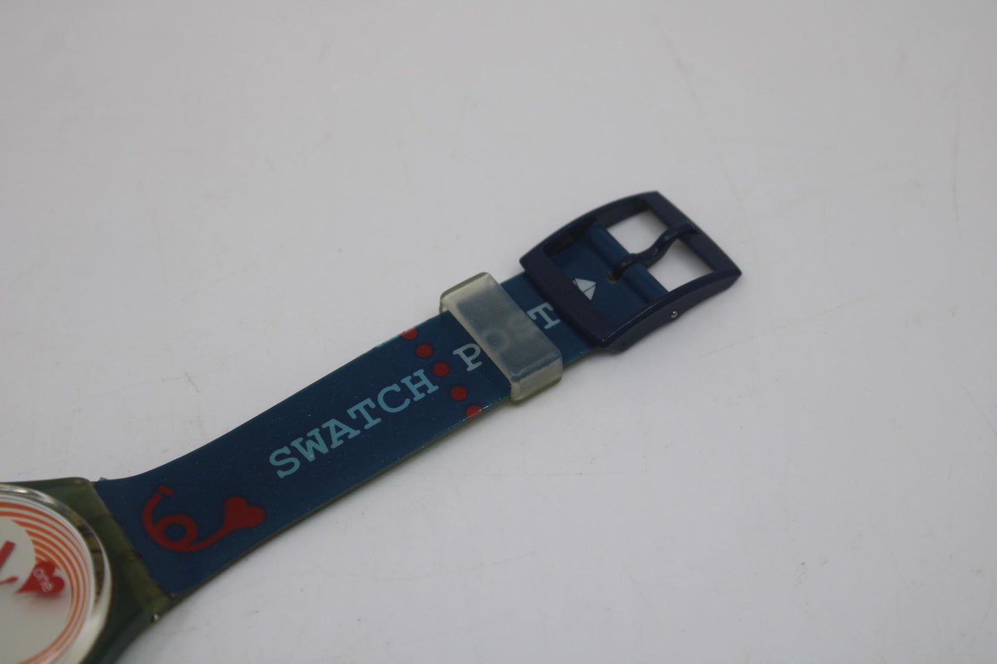 Vintage Gents Valentines Swatch, 'Heartbeat', GN187, Near Mint Condition, working fine, with original strap, READ DESCRIPTION