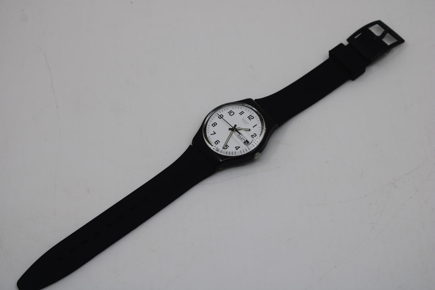 Vintage Gents Swatch 'Once Again', GB743, no box, nice, used condition, new strap