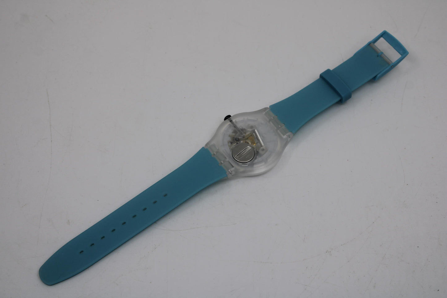 New Gents Swatch 'Blue Daze' SO29K105, NEW OLD STOCK, Never Worn, working 100% with the original strap