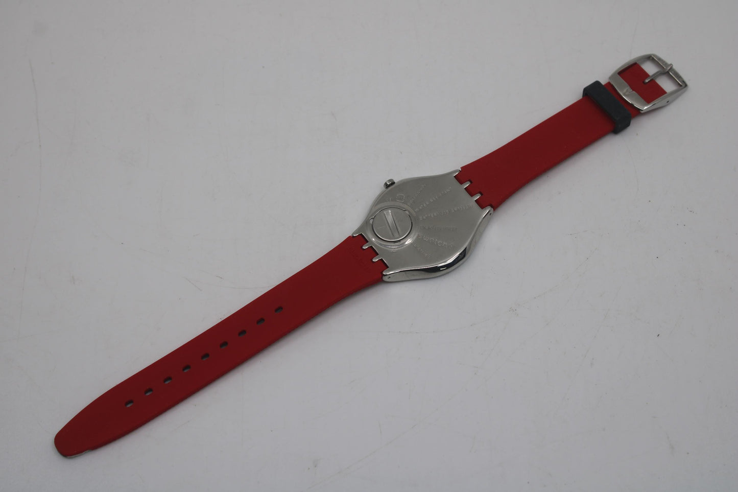 Skin Big Irony Swatch 'Skinflag' SYXS114, NO box, New Old Stock, Never Used or Worn, Watch is working 100%, strap is original