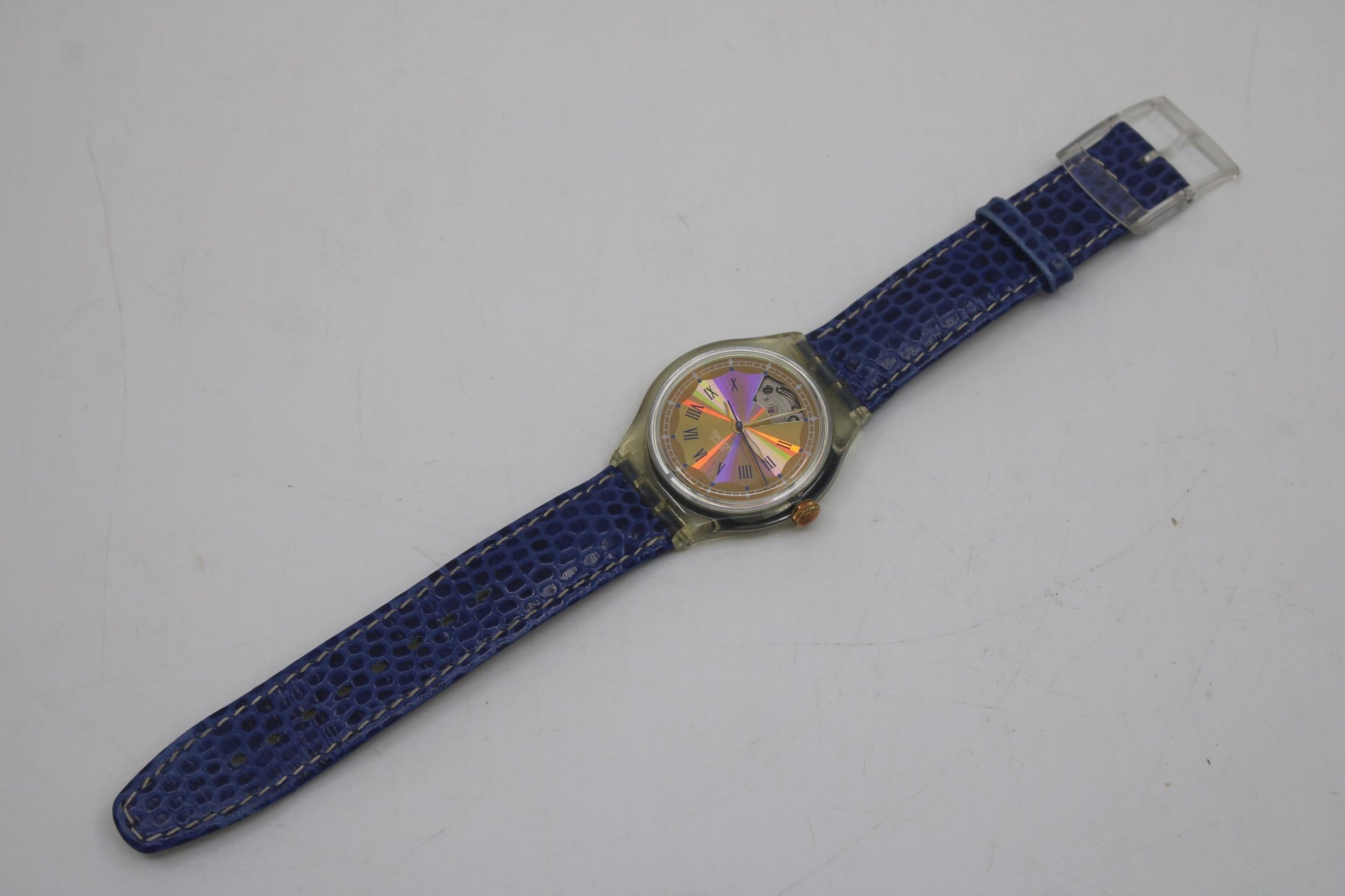 1993 'Eismeer' Vintage Gents Automatic Swatch SAK112, NO box, VERY Good condition, Original Strap