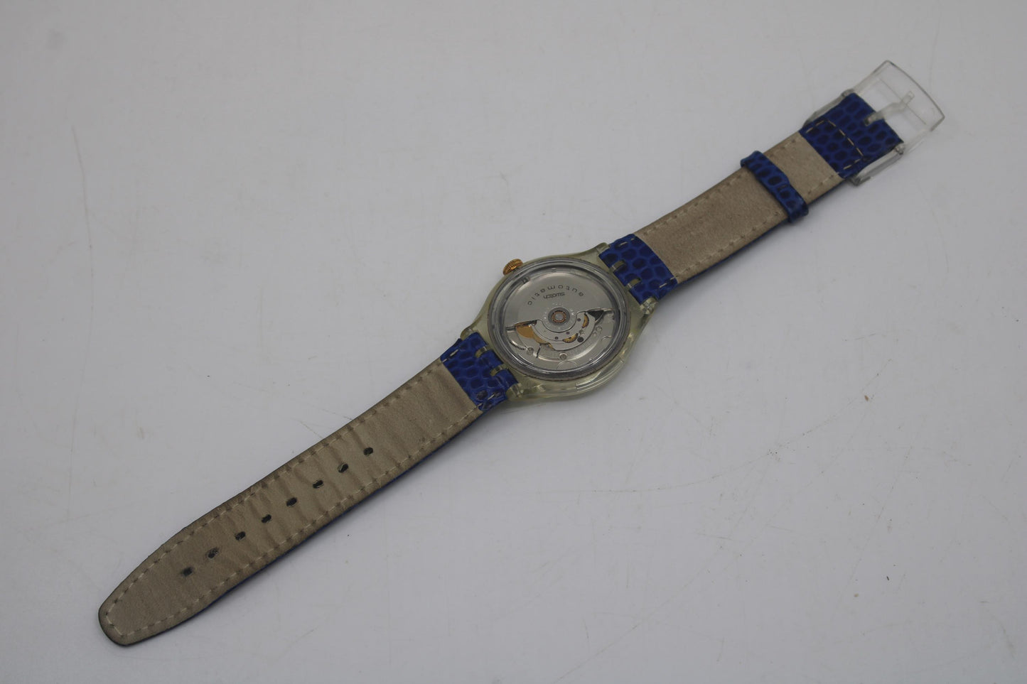 1993 'Eismeer' Vintage Gents Automatic Swatch SAK112, NO box, VERY Good condition, Original Strap