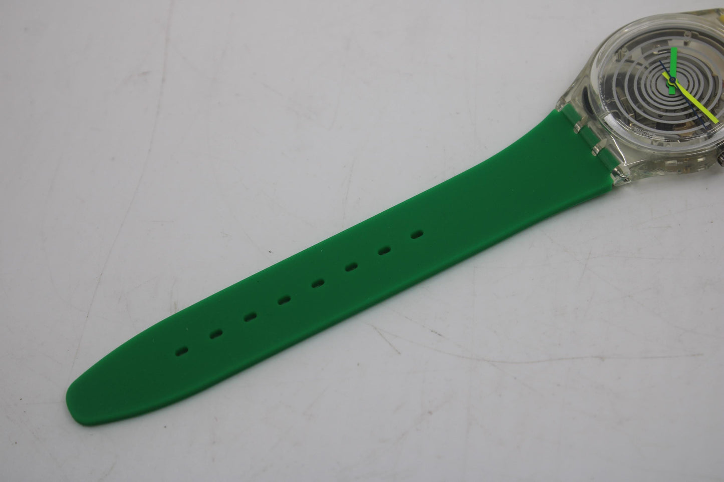 1995 Vintage Gents Swatch 'Spinning Balls' GK197, unused, never worn, working 100% with brand new, non-original strap