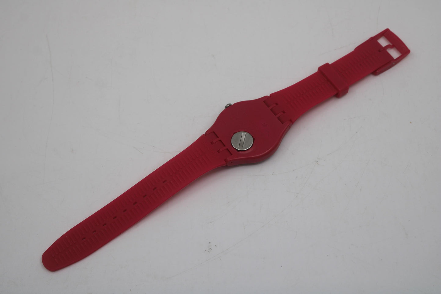 Swatch Watch New Gent 'Rubine Rebel' SUOR704, Working fine Very Nice, Used Condition