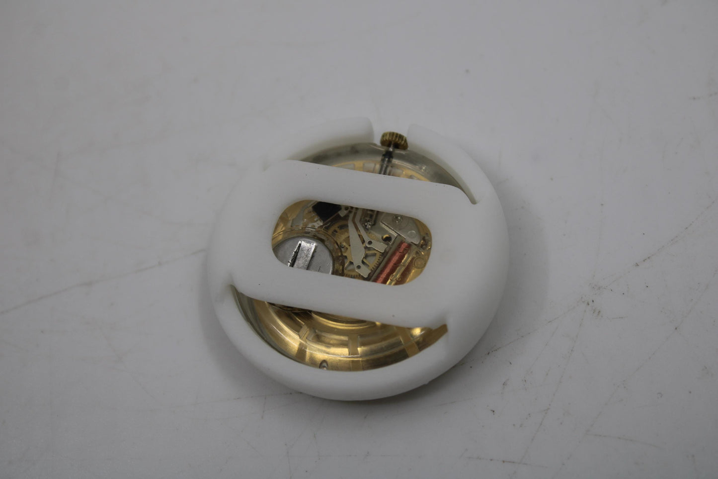 3D Printed Version Pop Swatch Midi Size Ring, Brand New, White