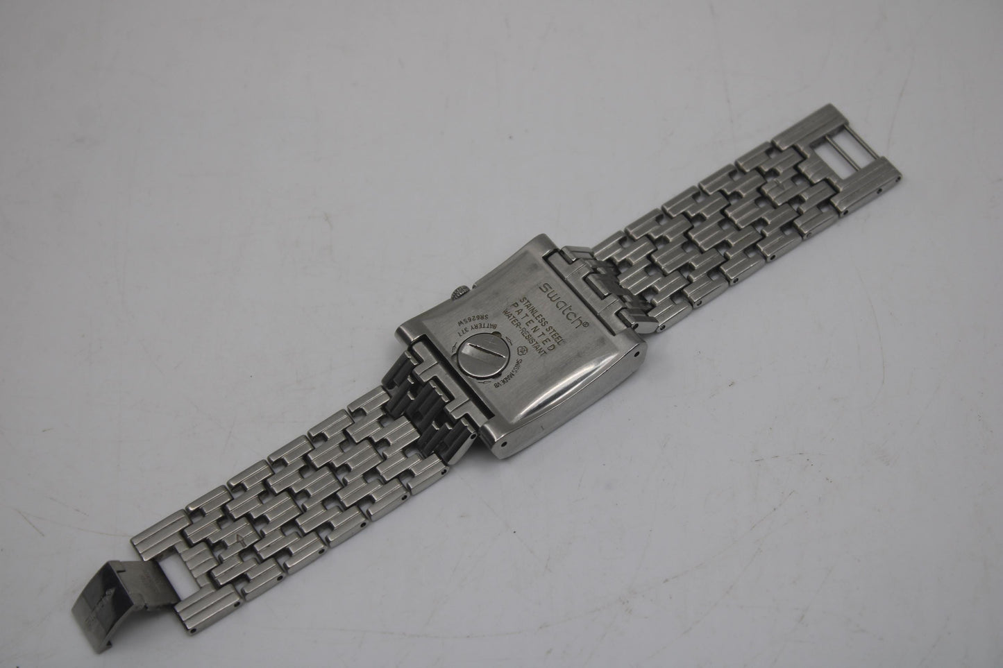 Swatch Irony Lady Square, YUS120G, 'Chroma Lux', vintage nice, used Condition