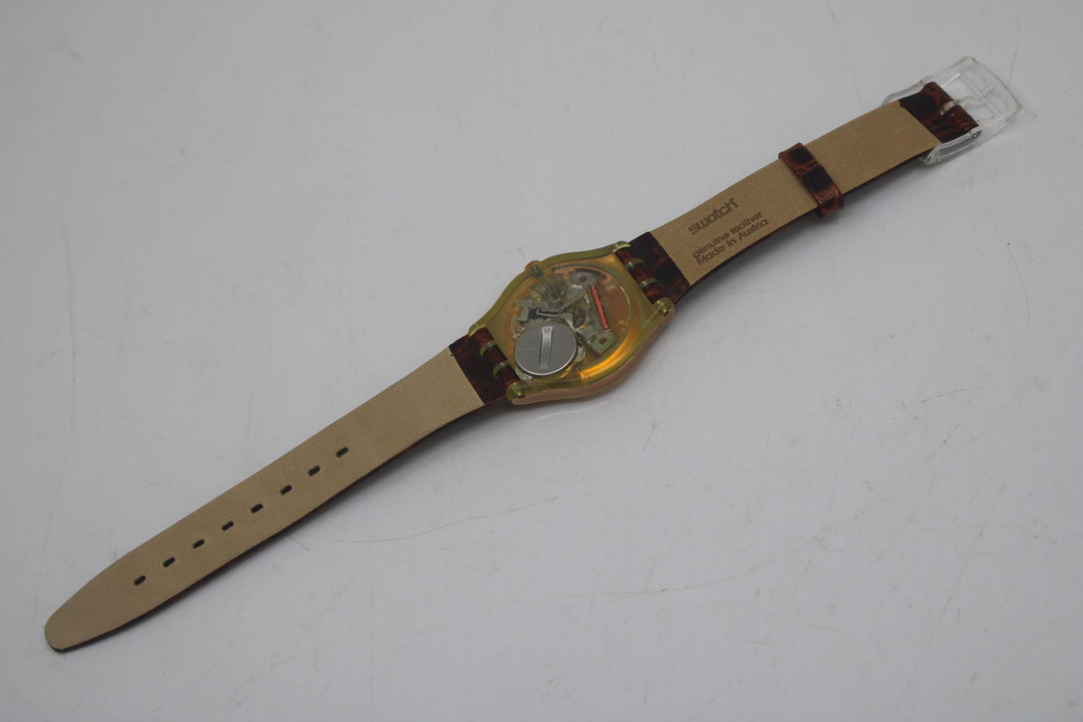 Vintage Gents 34mm Swatch, PDG, GX122, new and unworn, working