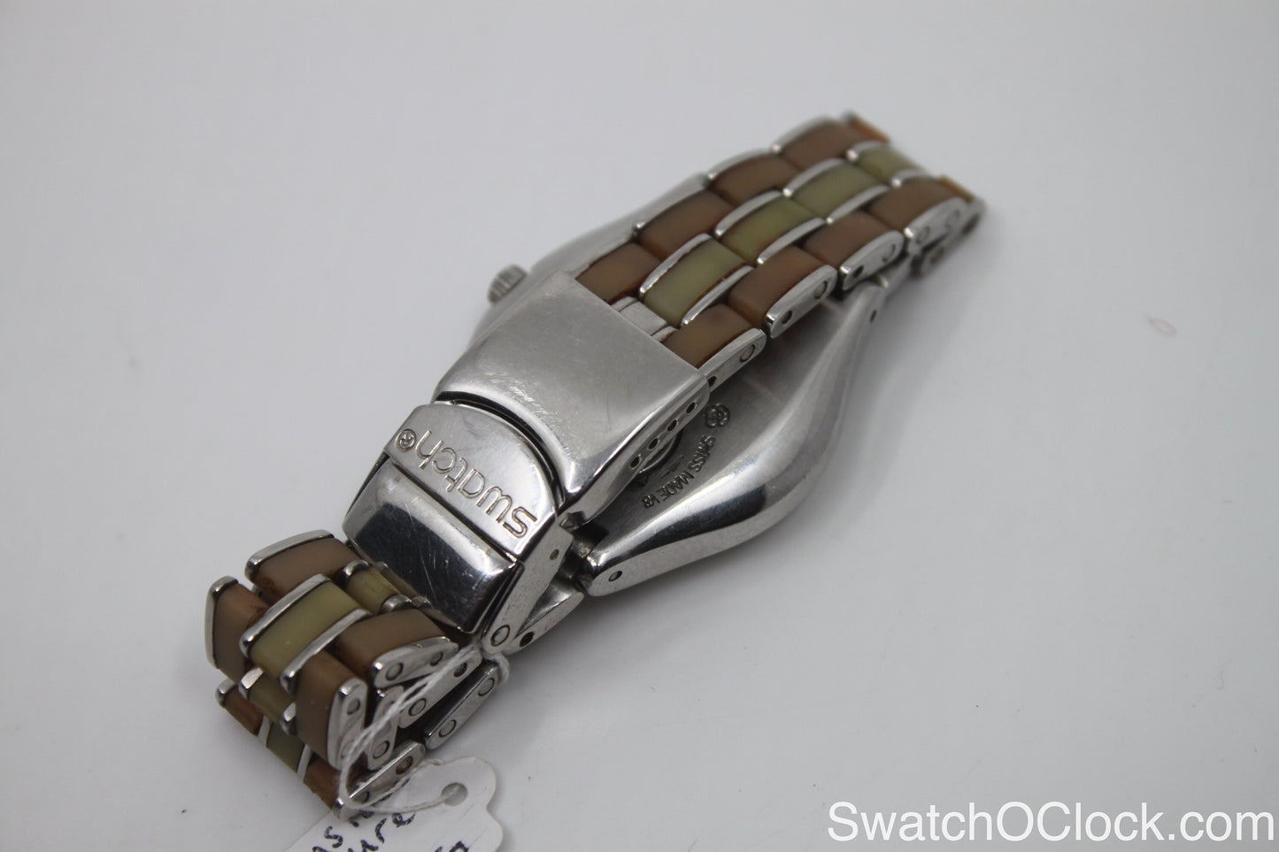 2005, Swatch Irony, 'Extensible Pleasure' , YLS427G , WITH box, With Extra Parts to Enlarge Strap, Working 100%