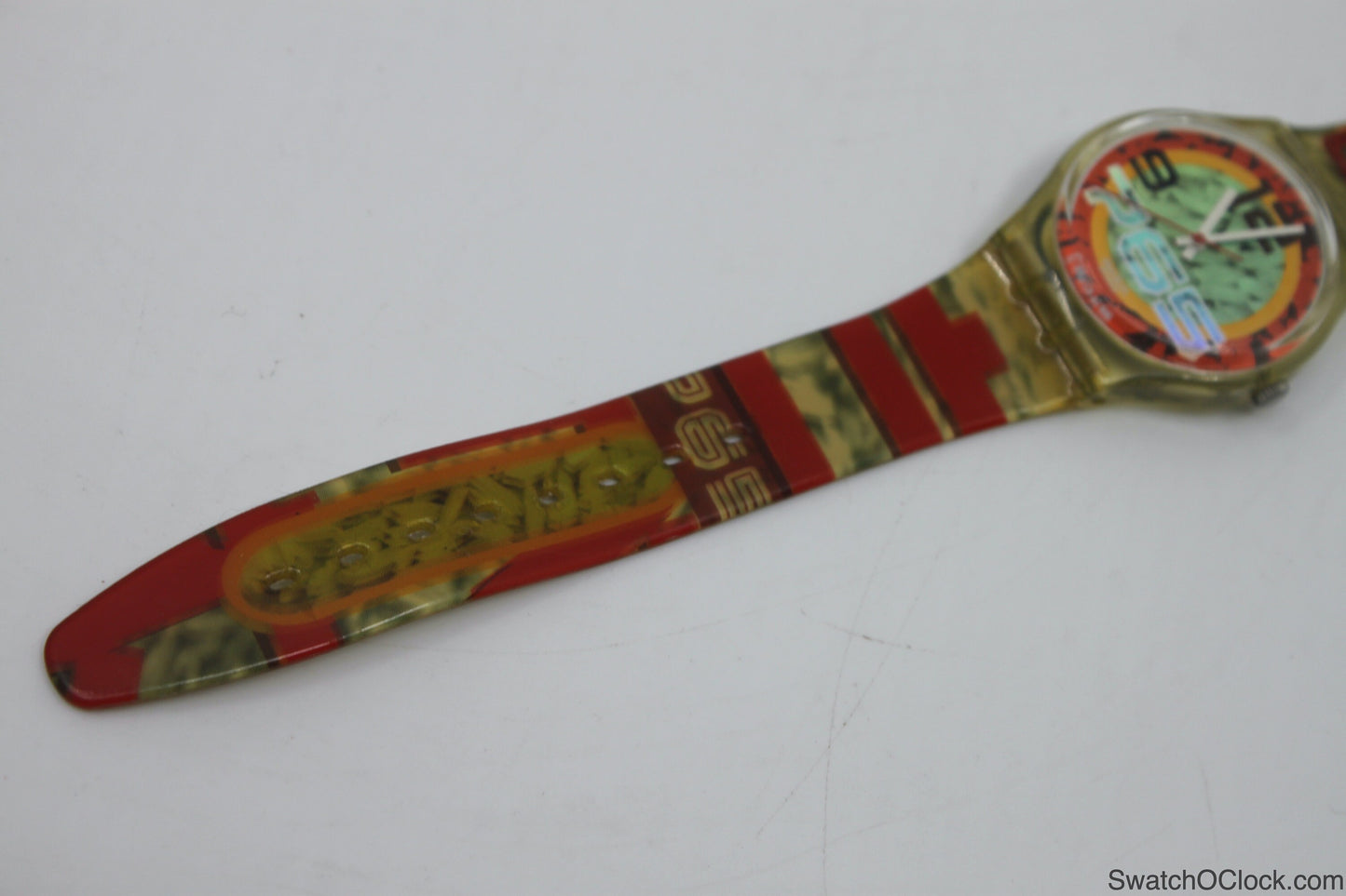 1996, Vintage Gents Swatch 'Ricecake', GK217, NO box, In Good Nearly Mint Condition, working 100%, Original strap