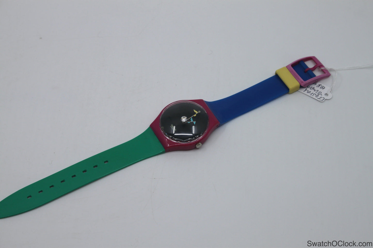 1994, Vintage Gents Swatch. 'Crystal Surprise' GZ129 with convex glass, near mint condition, working 100%,