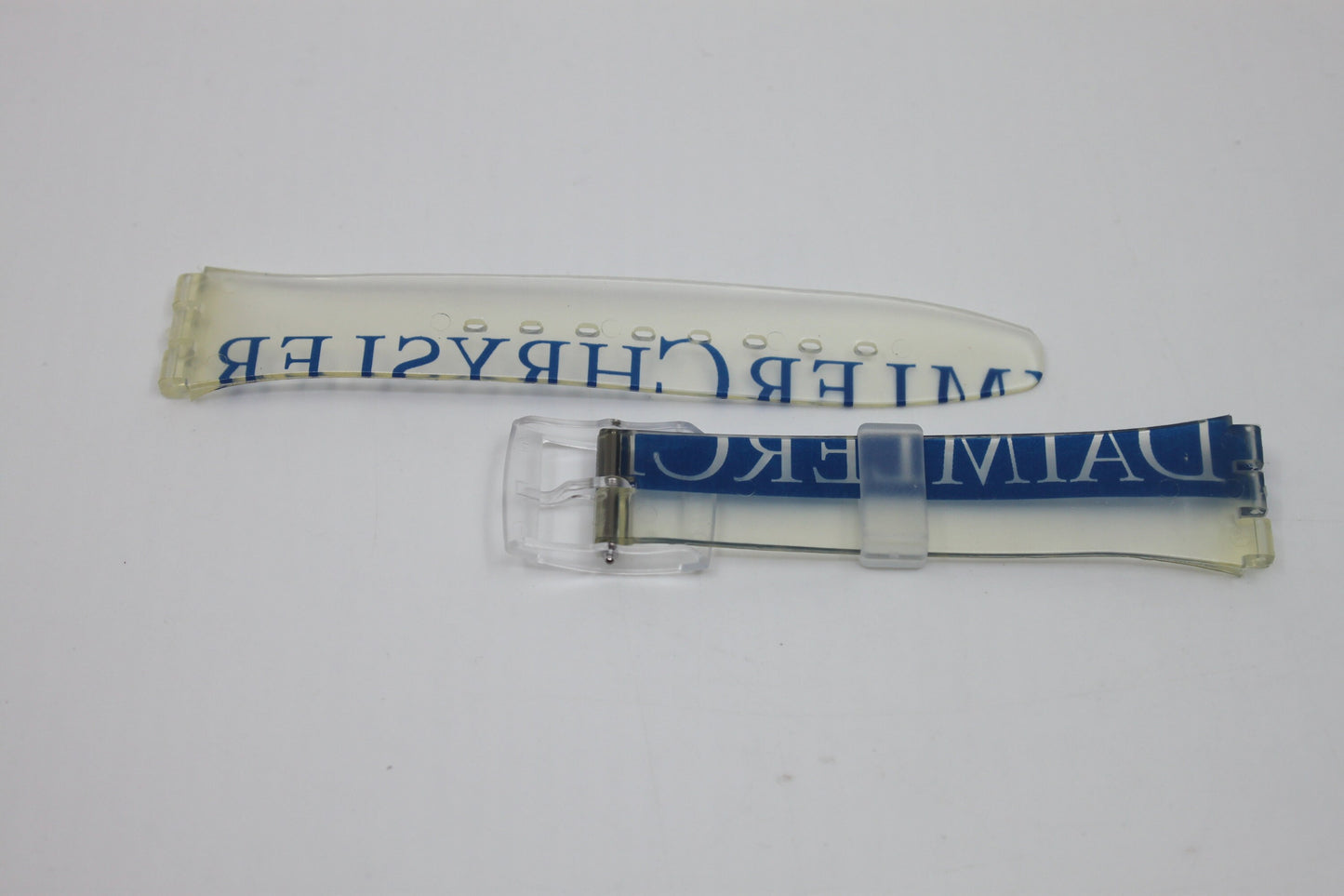 1996, Vintage Swatch Strap, 'Transparent' 'Daimler-Chrysler', GZ157, 17mm, Gents, New Old Stock
