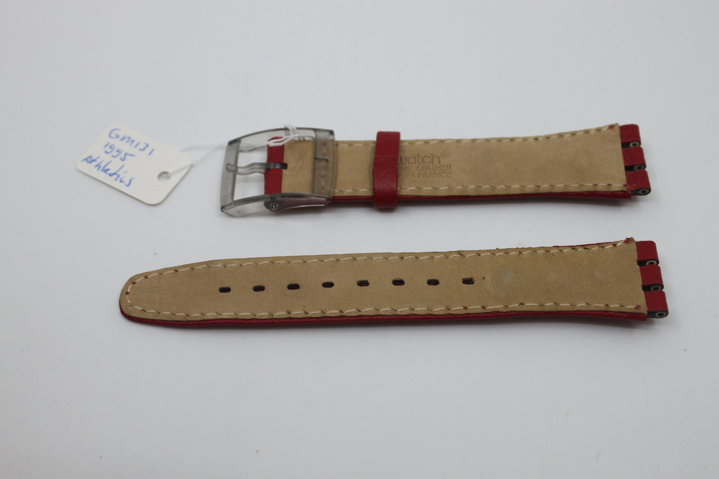 1995 Vintage Gents Swatch Strap, 'Athletics', GM131, 17mm, Unused, NEW OLD STOCK