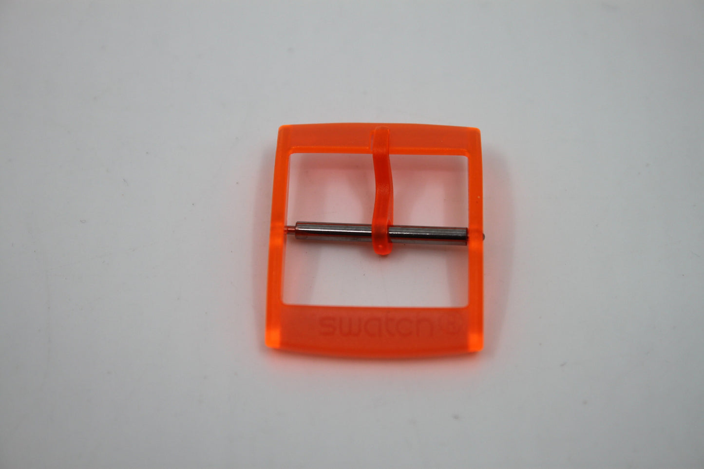 1990s, Vintage Original Swatch Buckle + Pin Set, for Aqua Chrono (and others?), Translucent Orange