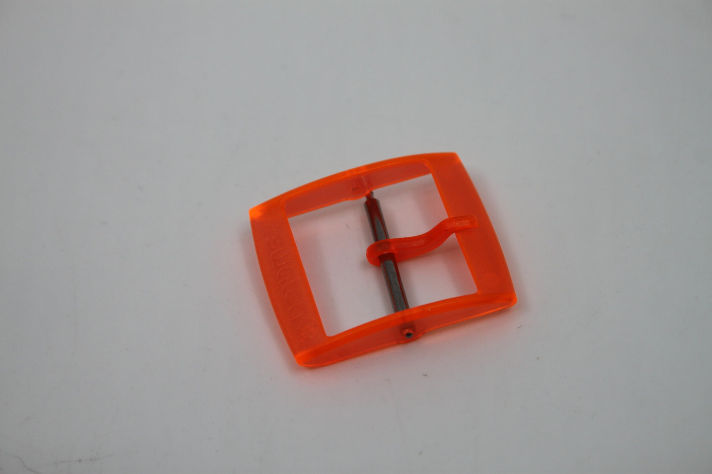 1990s, Vintage Original Swatch Buckle + Pin Set, for Aqua Chrono (and others?), Translucent Orange
