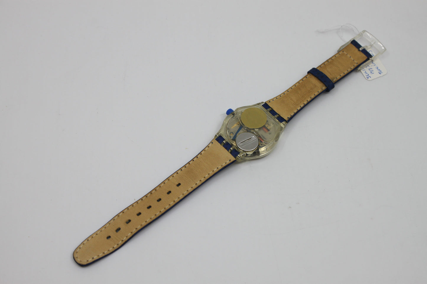 1993 Vintage Musicall Gents Swatch 'Tone in Blue' SLK100, Jean Michel Jarre in a NEAR MINT condition, working 100% with original strap