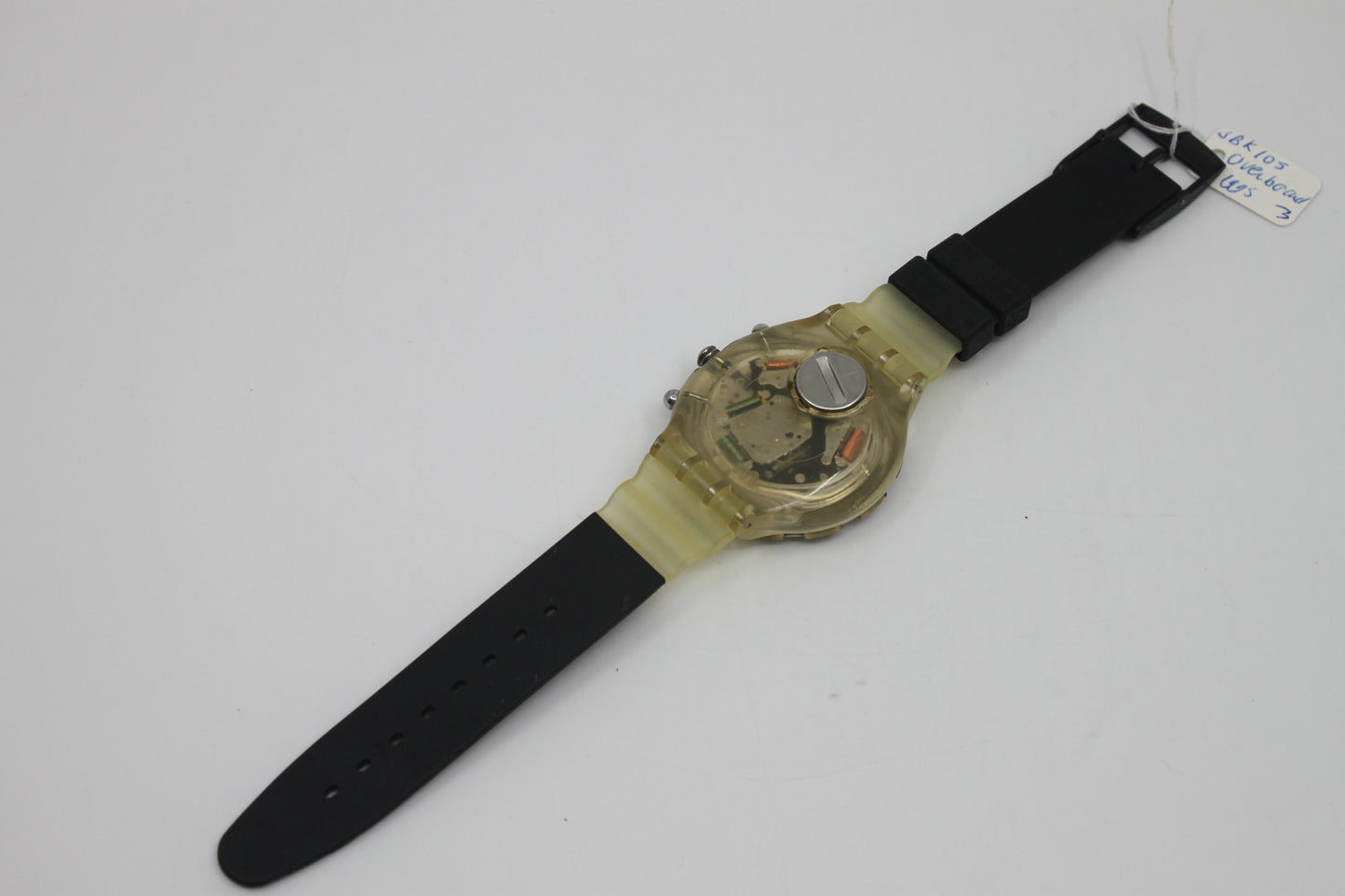 1995 Vintage Swatch Aqua-Chrono Scuba 'Overboard' SBK105, nice condition, clock is working 100%