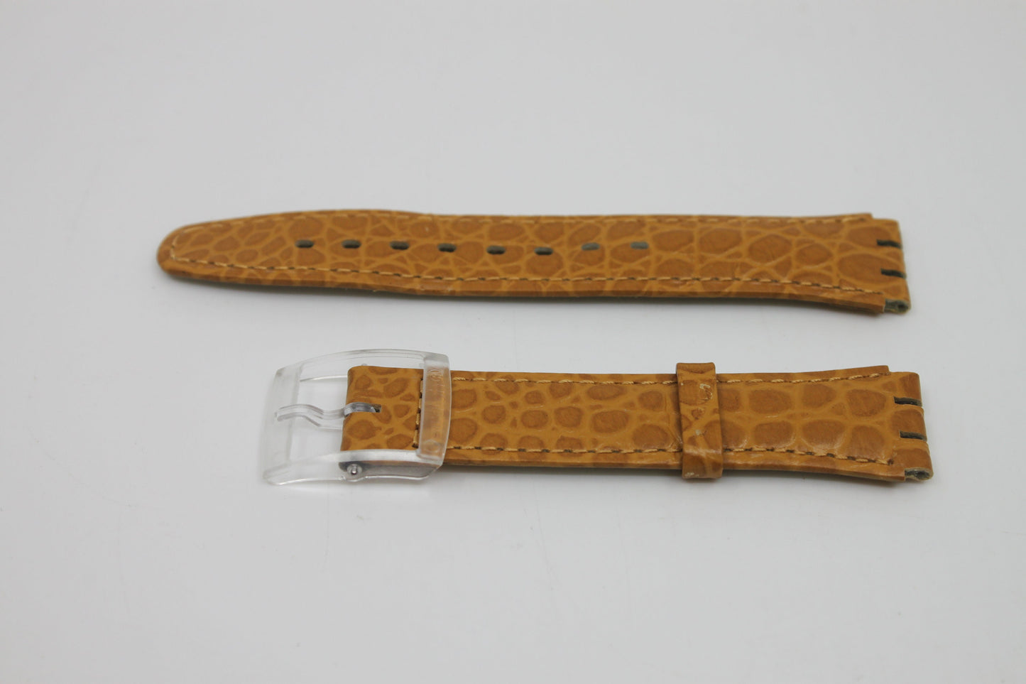 Vintage Swatch 17mm Leather Strap, Gents, New Old Stock