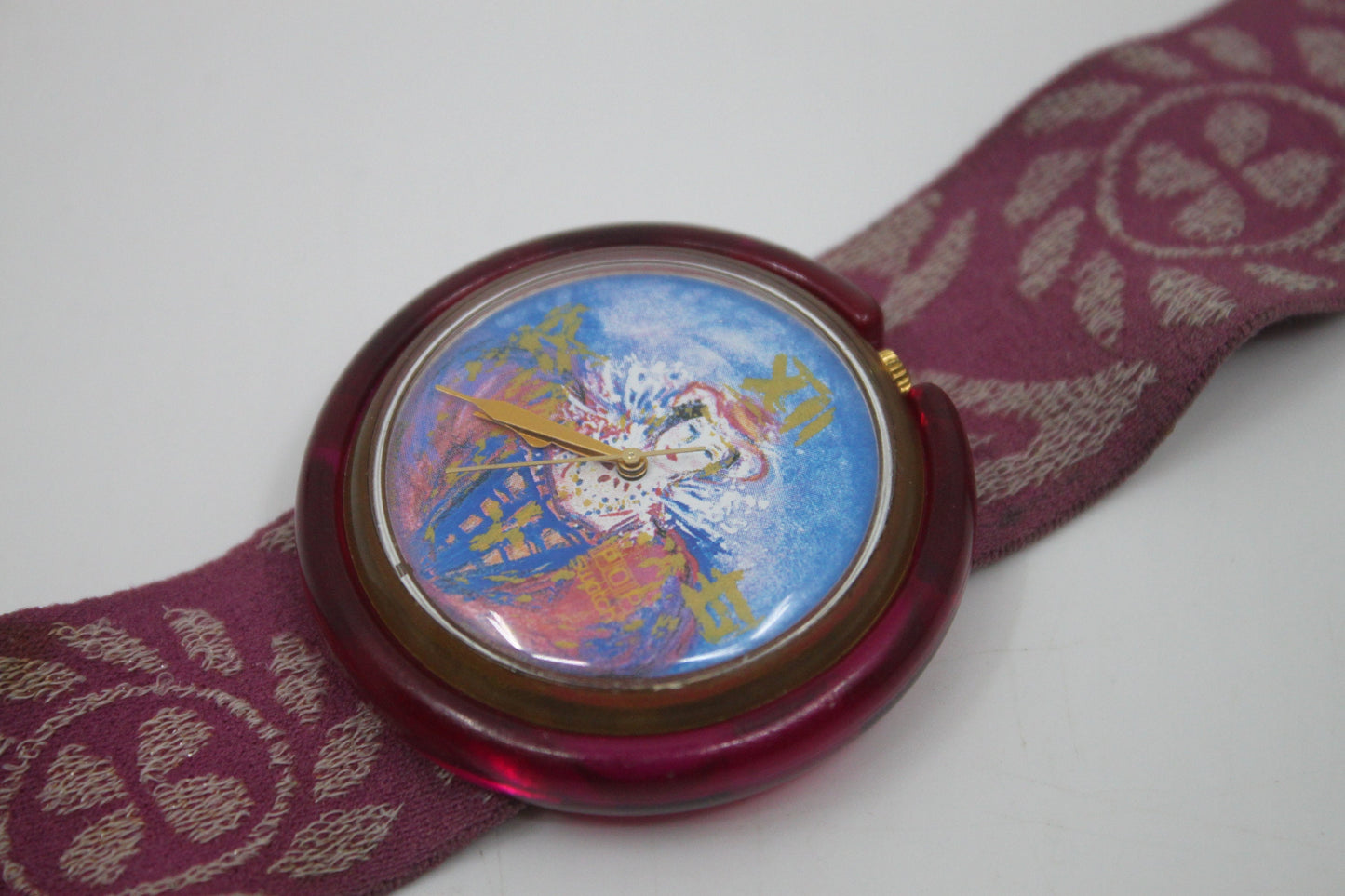 Swatch, PopSwatch, 1994, 'Percy's Love', PWK201, nice used condition, original ring and strap