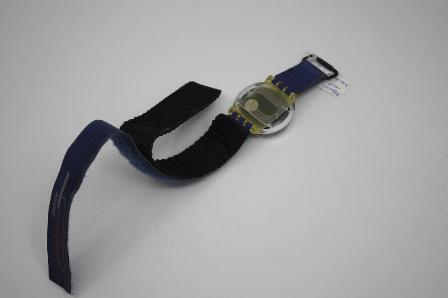 Swatch, Access PopSwatch, 1998, 'Snowbump', PBK101, nice used condition, with original hook & loop strap