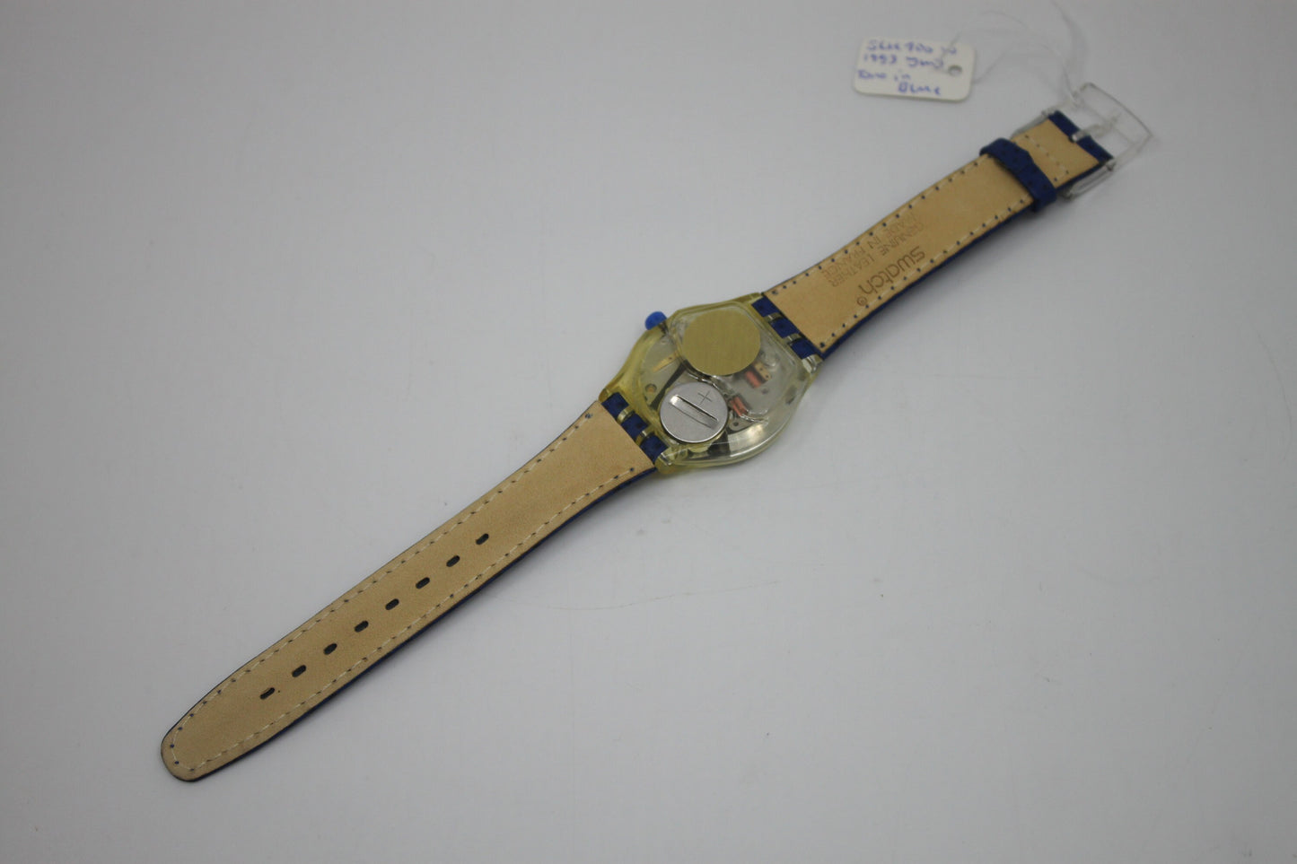 1993 Vintage Musicall Gents Swatch 'Tone in Blue' SLK100, Jean Michel Jarre in a VERY GOOD condition, working 100% with original strap
