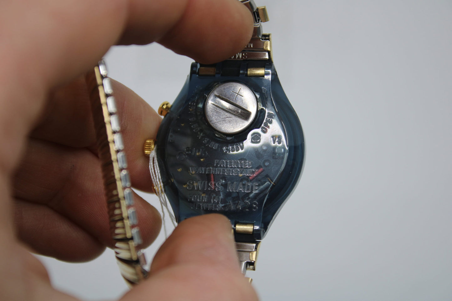 1994 'Volupte' vintage Gents Chrono Swatch SCM104/105, NEW OLD STOCK, Never Worn, working 100%