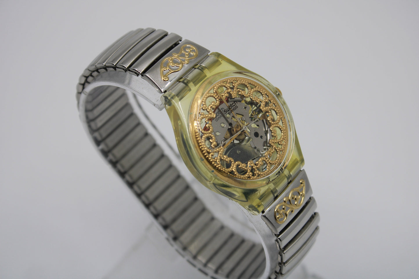 1991 Vintage Gents Swatch 'Asetra' GK137/138, UNUSED and NEW old stock with original, NEW strap