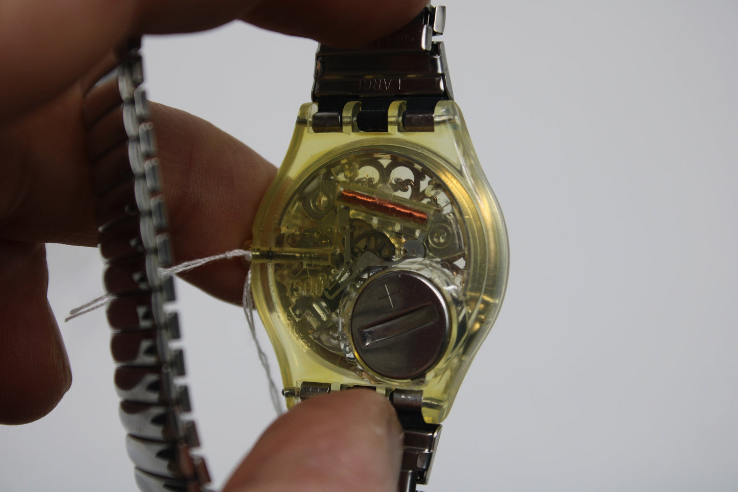1991 Vintage Gents Swatch 'Asetra' GK137/138, UNUSED and NEW old stock with original, NEW strap
