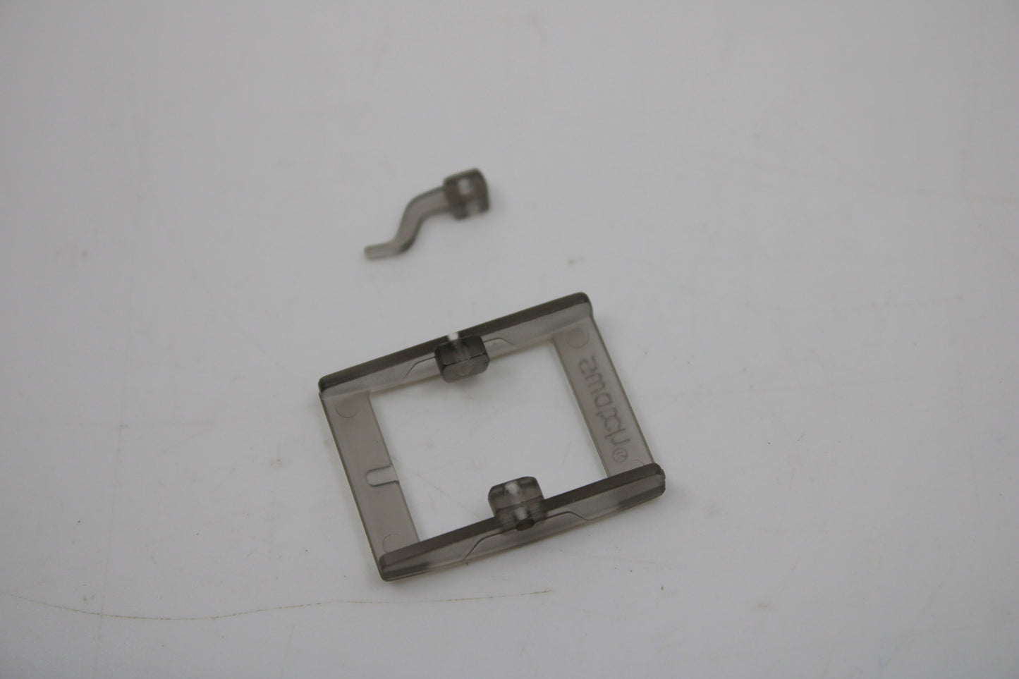 1990s, Vintage Original Swatch Buckle ONLY, for SQUARE Swatch only, Translucent GREY