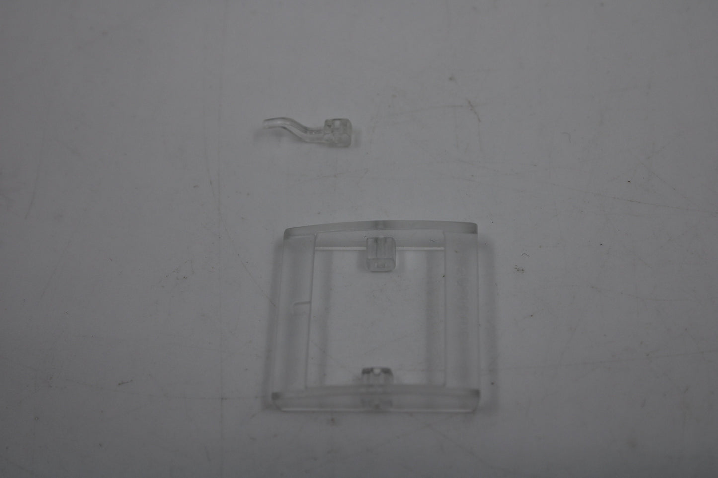 1990s, Vintage Original Swatch Buckle + Pin, for SQUARE Swatch only, Translucent CLEAR
