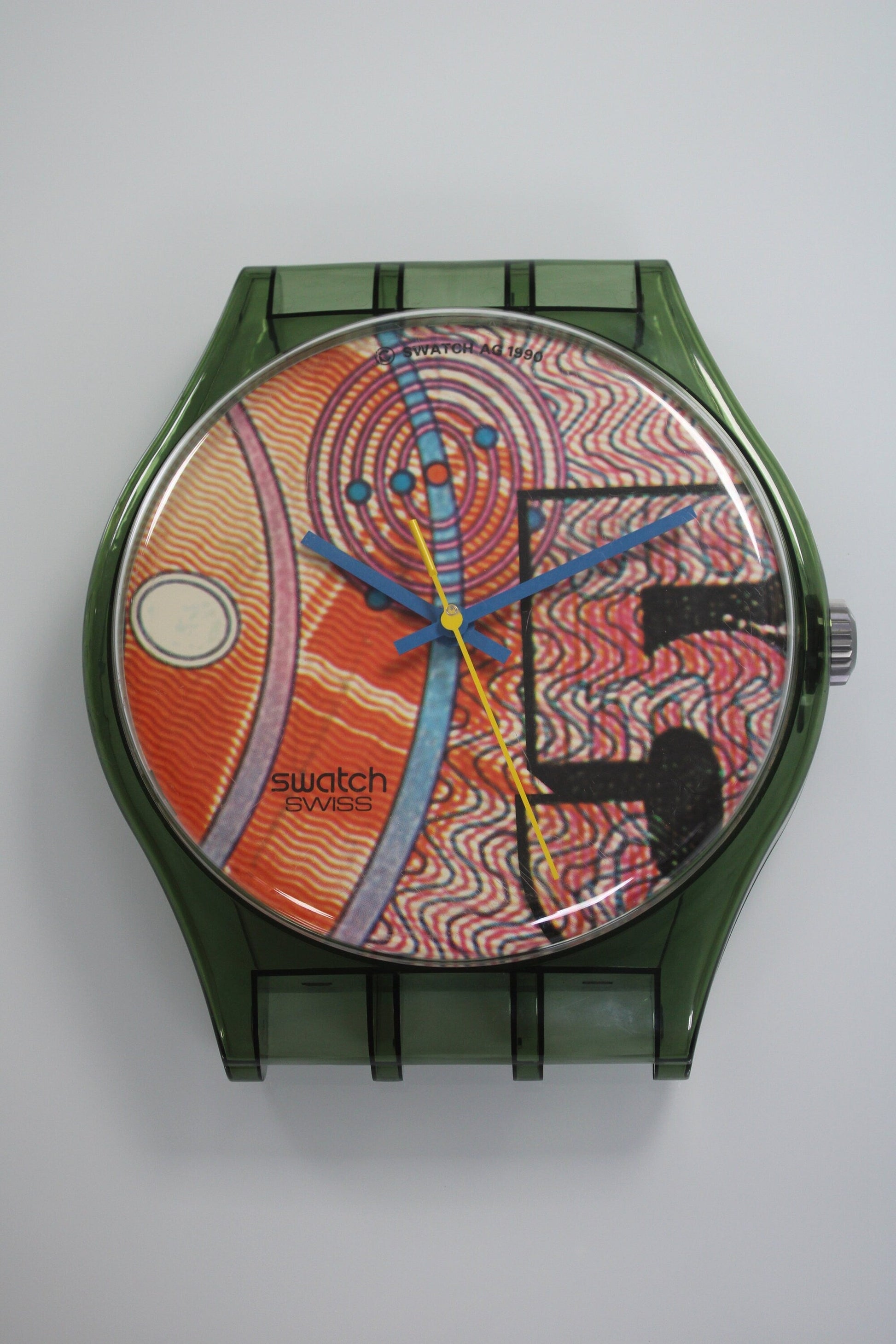 VERY GOOD condition 1991 Maxi Swatch, 'Franco', MGG110 unique, Good condition, working 100%, NO Strap included in the sale!