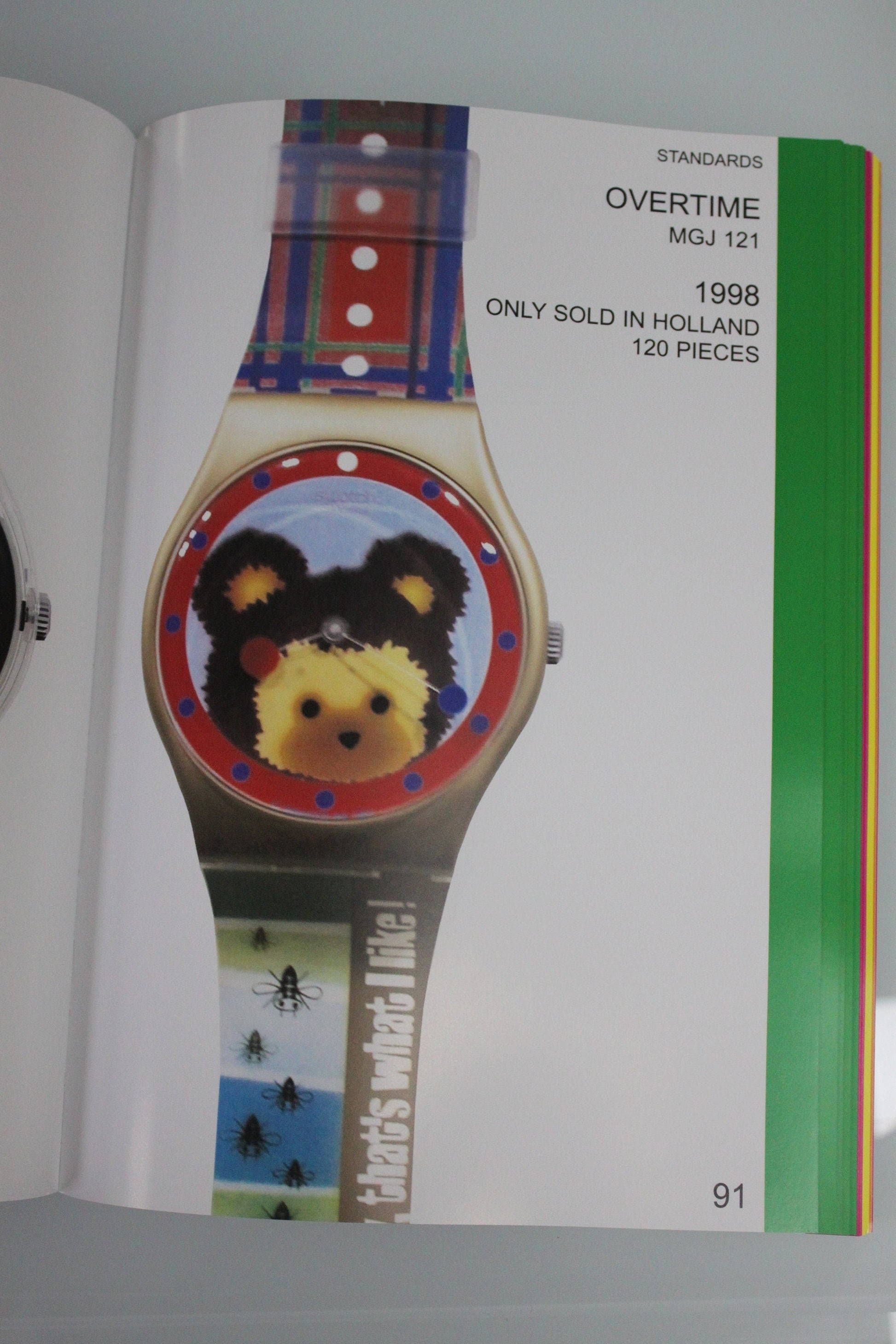 ULTRA RARE Very Good condition 1997 Maxi Swatch, 'Sweet Teddy', MGJ121 Limited to 120 pieces, working 100%