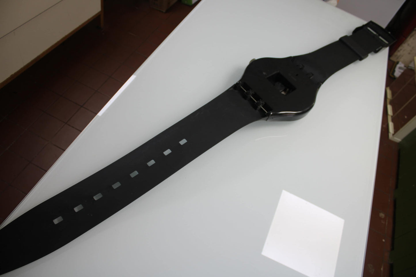 VERY GOOD condition 1987 Maxi Swatch, 'Vulcano', MGB114 unique, original clockwork