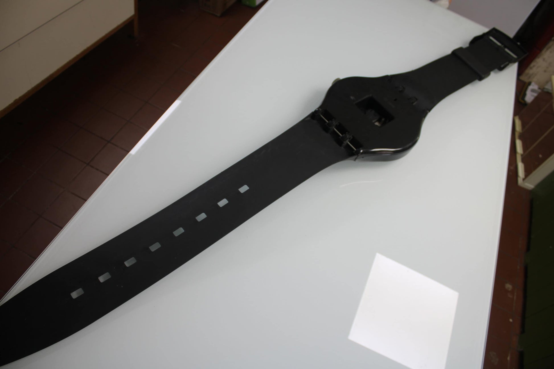 VERY GOOD condition 1987 Maxi Swatch, 'Vulcano', MGB114 unique, original clockwork