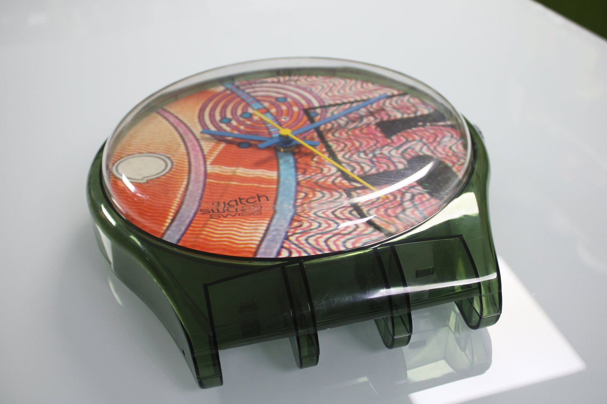 VERY GOOD condition 1991 Maxi Swatch, 'Franco', MGG110 unique, Good condition, working 100%, NO Strap included in the sale!