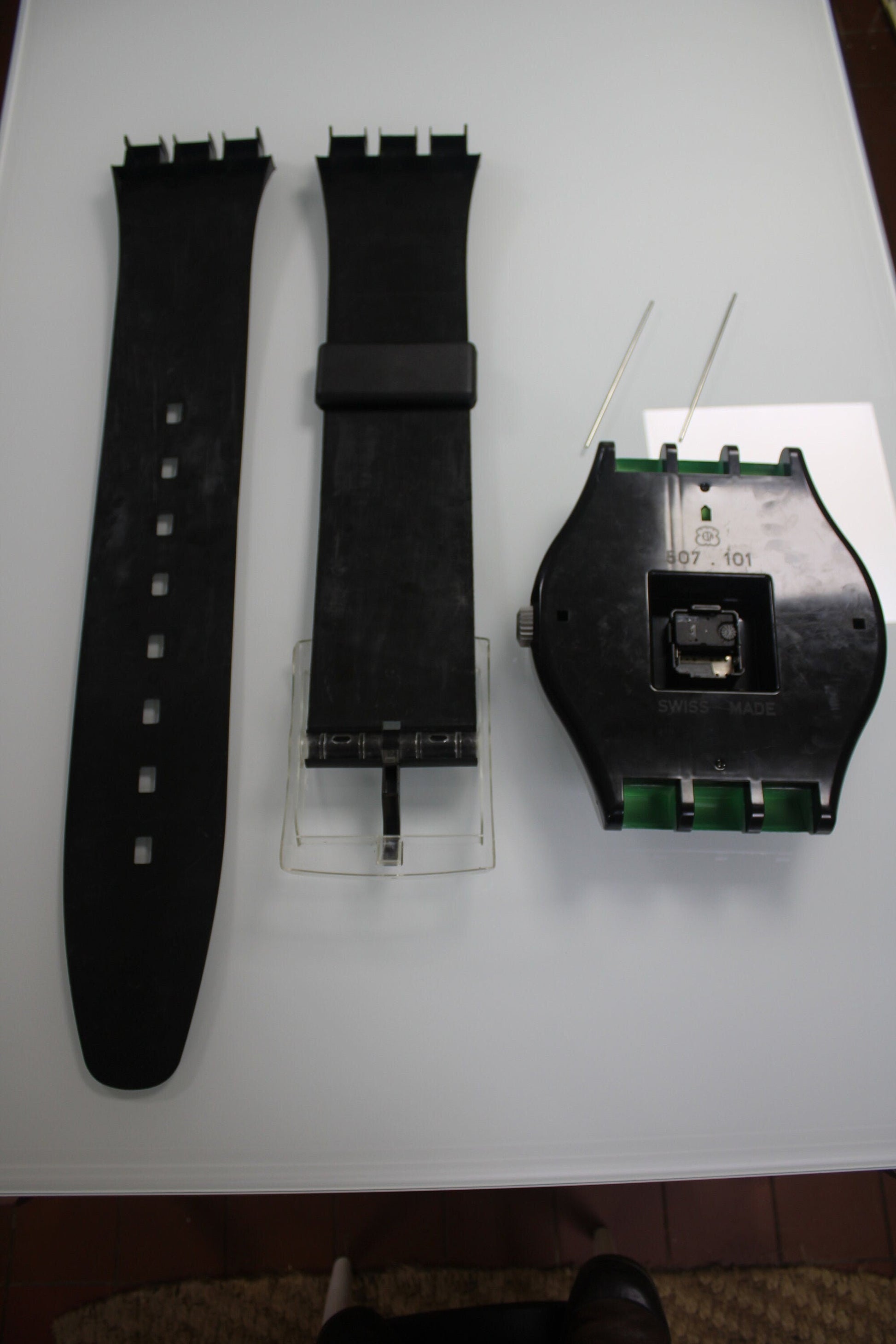 VERY GOOD condition 1988 Maxi Swatch, 'Heartstone', MGX100 unique and very rare, includes free brand new clockwork