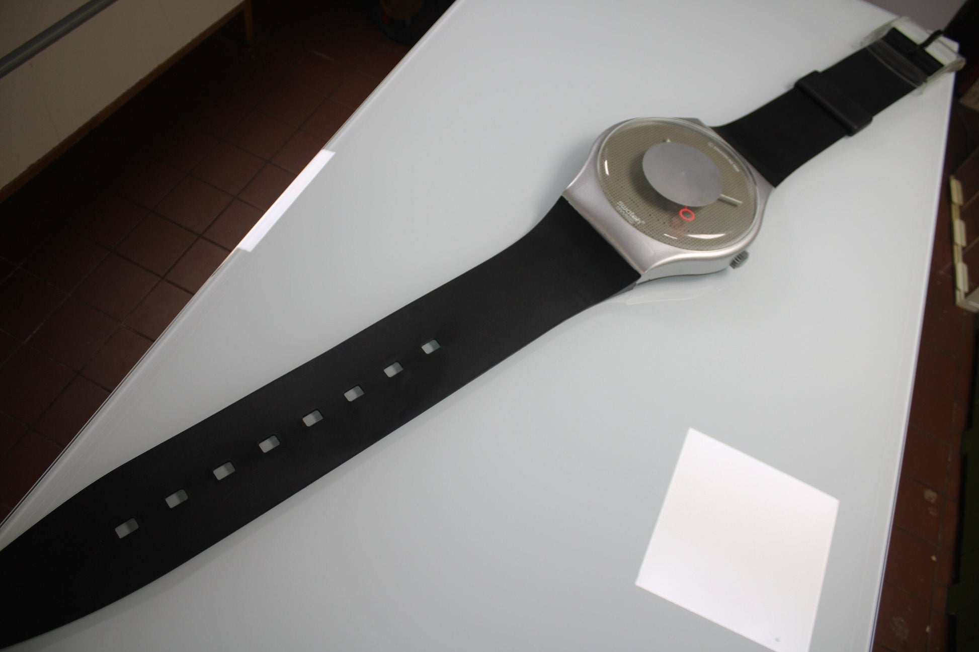 VERY GOOD condition 1988 Maxi Swatch, 'Heartstone', MGX100 unique and very rare, includes free brand new clockwork