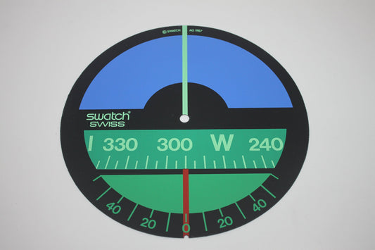 1986 vintage and original Maxi Swatch FACE PLATE, Nautilus, MGK102