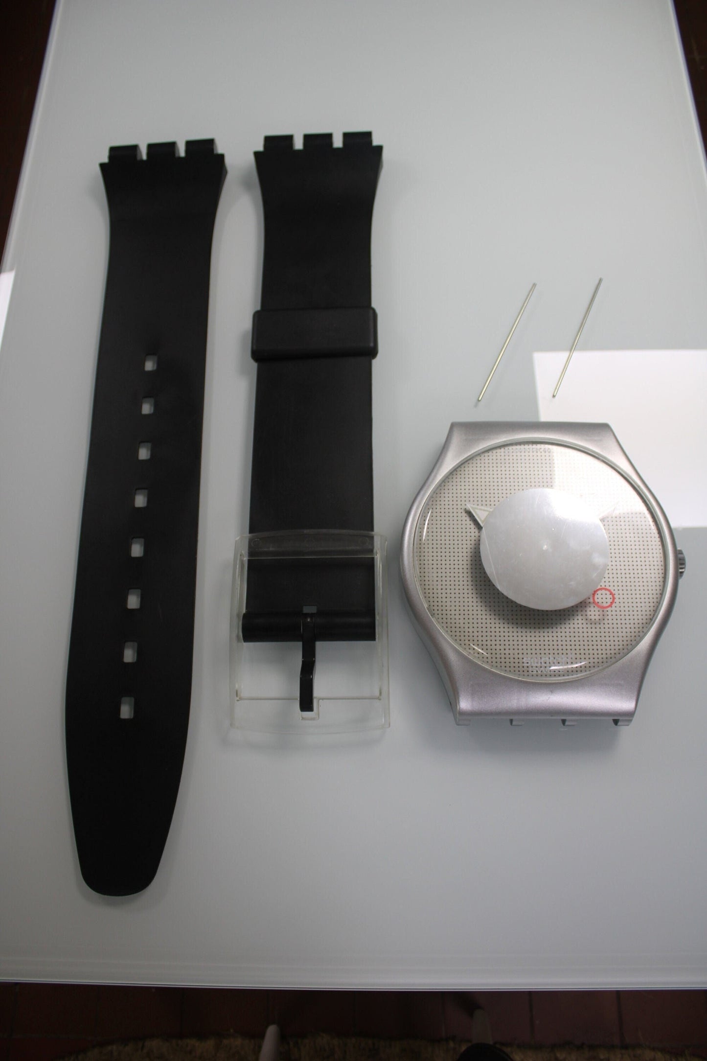 VERY GOOD condition 1988 Maxi Swatch, 'Heartstone', MGX100 unique and very rare, includes free brand new clockwork