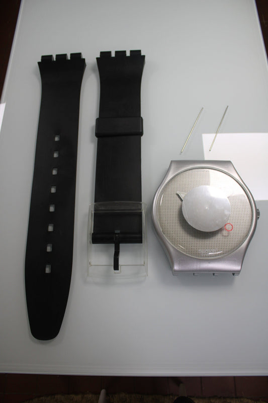 VERY GOOD condition 1988 Maxi Swatch, 'Heartstone', MGX100 unique and very rare, includes free brand new clockwork