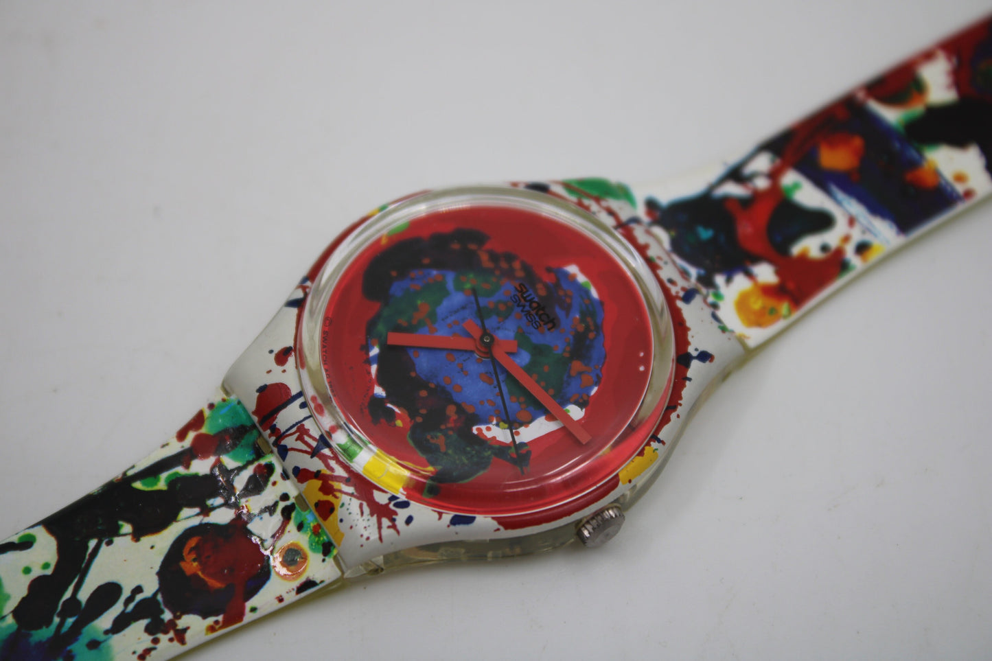 1992 Vintage Gents Limited Swatch 'Sam Francis' GZ123, NEW OLD STOCK, Never Worn, working 100% with original strap
