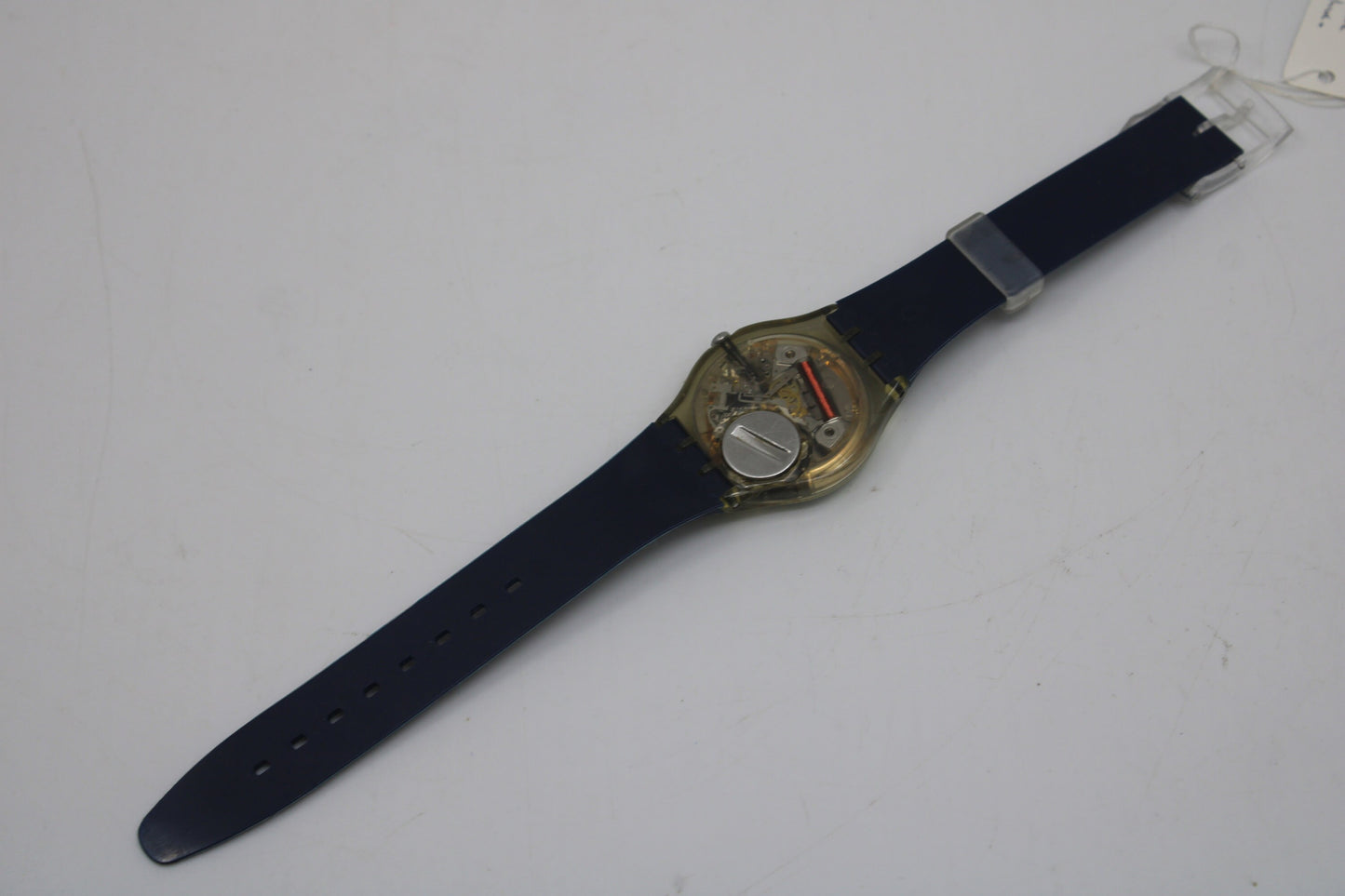 2000, 17mm Gents Swatch, 'Blue Choco', G415, rough condition, in perfect working order!