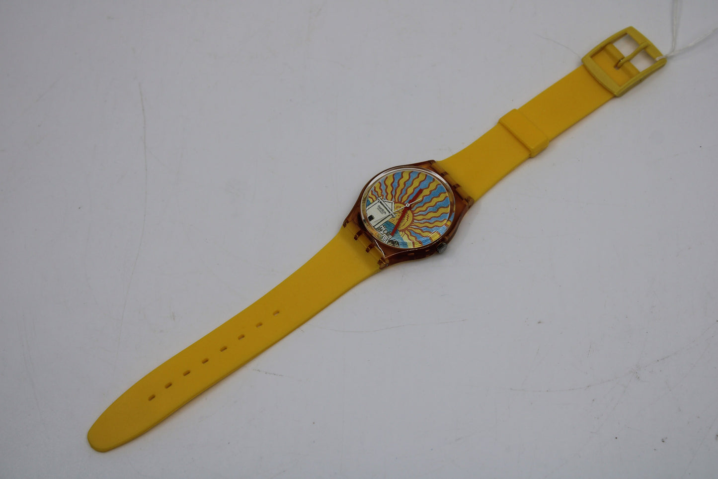 1993 Vintage Gents Swatch, 'Il Poeta', GP107, NO box, In NICE, USED Condition, 100% working, Non-Original Strap