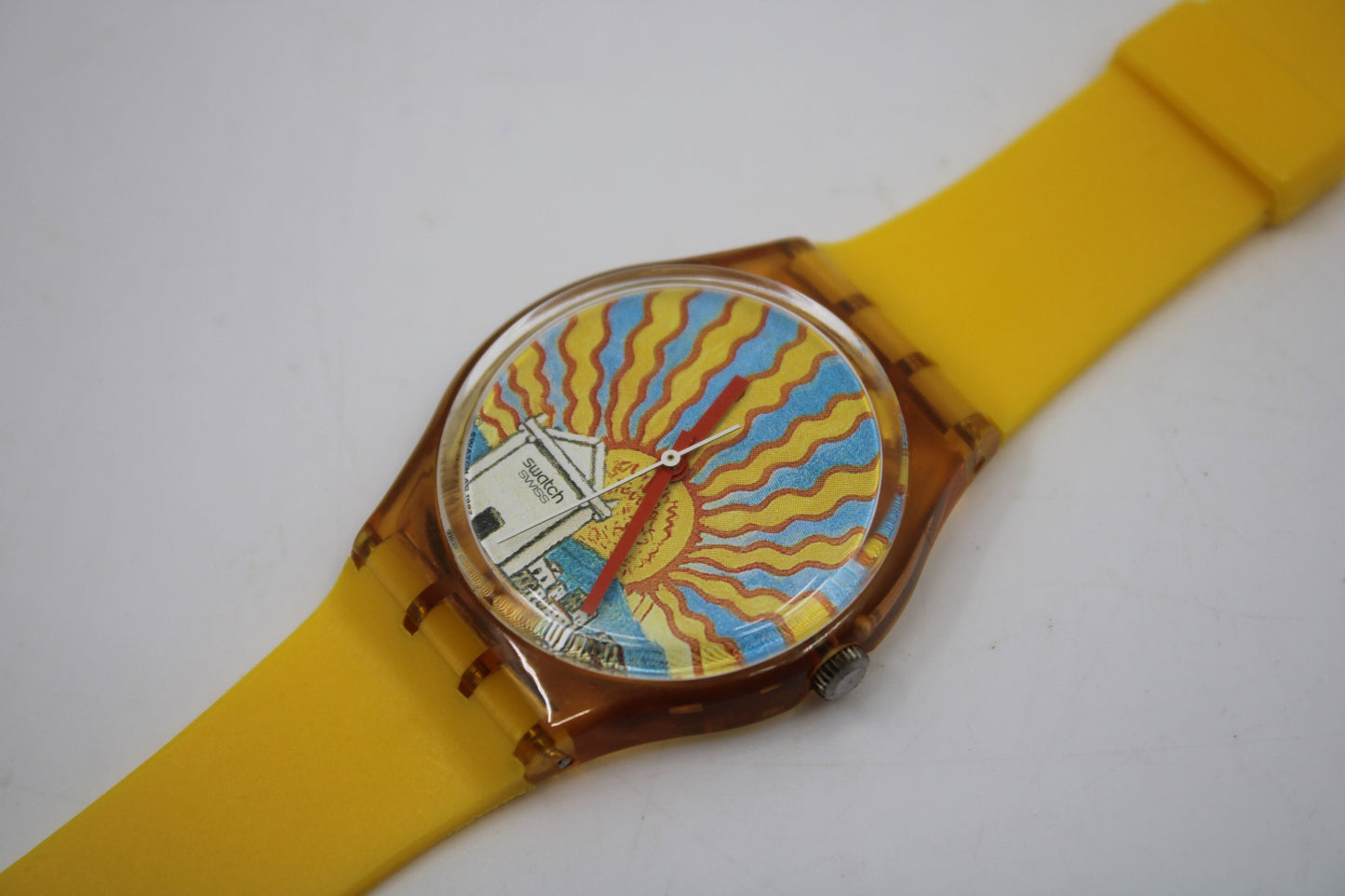1993 Vintage Gents Swatch, 'Il Poeta', GP107, NO box, In NICE, USED Condition, 100% working, Non-Original Strap