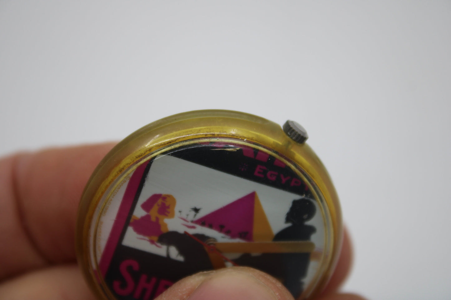 1991, Swatch, PopSwatch, 'Raffles', PWK140, nice, but used condition, NO strap and NO ring