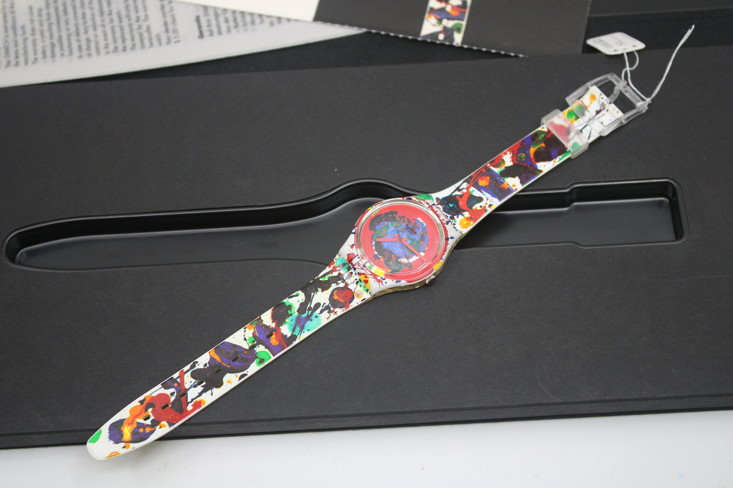 1992 Vintage Gents Limited Swatch 'Sam Francis' GZ123, NEW OLD STOCK, Never Worn, working 100% with original strap