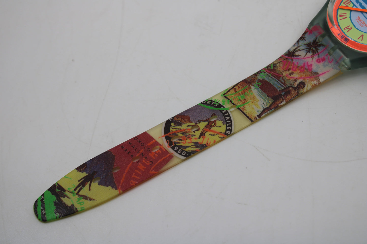 1993, Swatch, Gents, 'Postcard', GN127, New Old Stock and Unworn Condition, 100% working